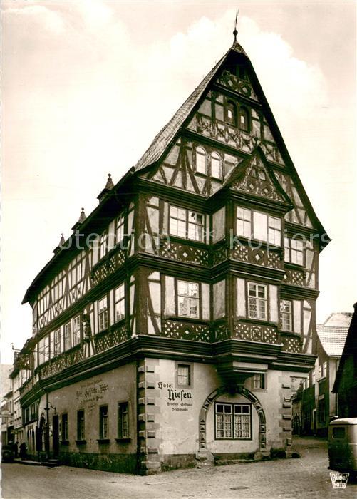 Miltenberg Main Hotel Riesen Fachwerkhaus aeltestes Gasthaus in Deutschland 13.