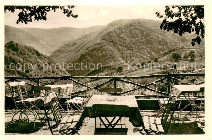 Walporzheim Ausflugslokal Altenwegshof Terrasse Landschaftspanorama