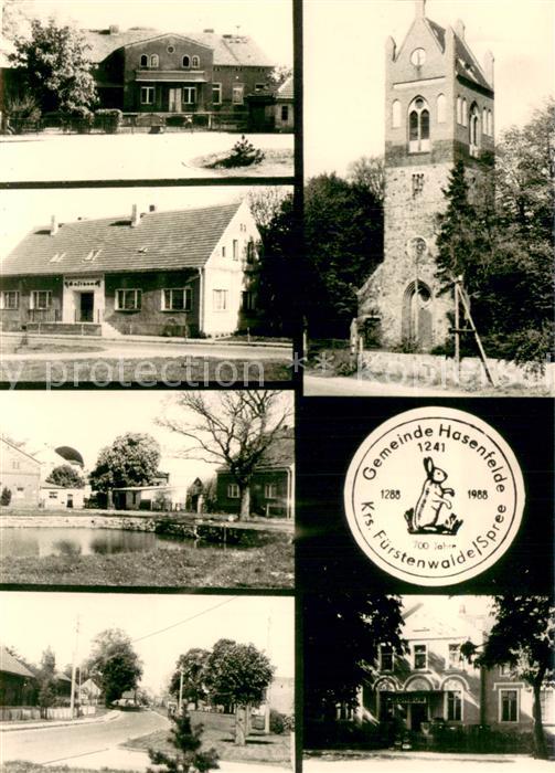 Hasenfelde Ortsansichten Gaststaette Dorfkirche