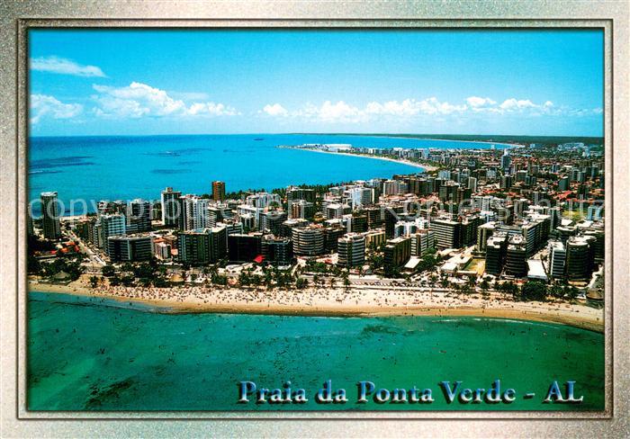 Maceio Brazil Praia da Ponta Verde vista aérea