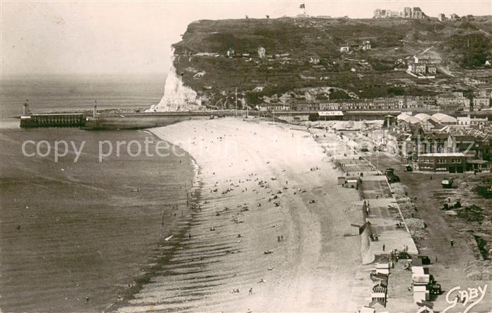 Fecamp 76 La Plage Vue aerienne