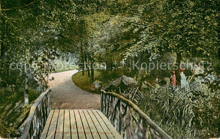 HAMBURG  CITY Partie aus dem Ohladorfer Friedhof