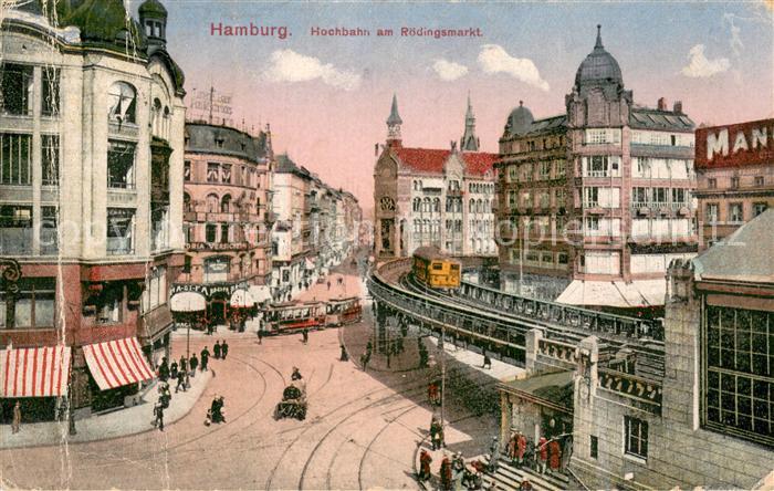 HAMBURG  CITY Hochbahn am Roedingsmarkt