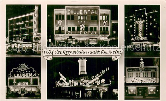 St Pauli Hamburg Reeperbahn bei Nacht Details