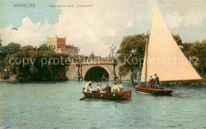 HAMBURG  CITY Alsterpartie beim Feenteich