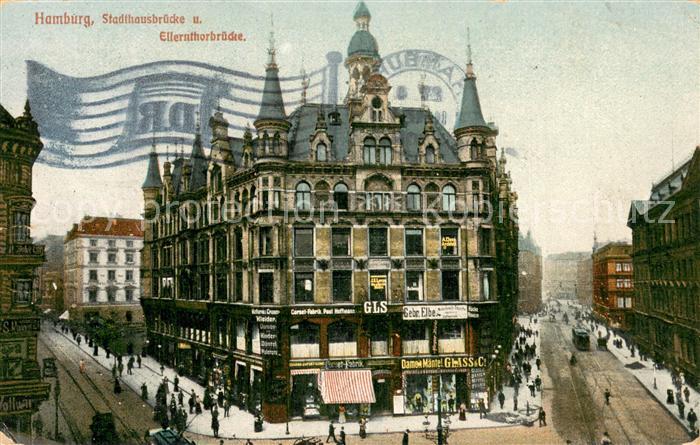 HAMBURG  CITY Stadthausbruecke und Ellernthorbruecke