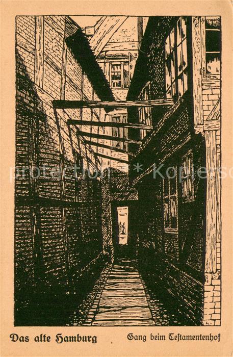 HAMBURG  CITY Gang beim Testamentenhof