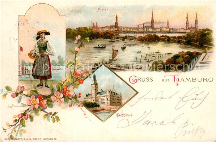 HAMBURG  CITY Alsterpartie Rathhaus