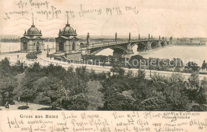 Mainz  Rhein Strassenbruecke