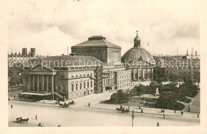 BERLIN  CITY Opernhaus und St Hedwigskirche