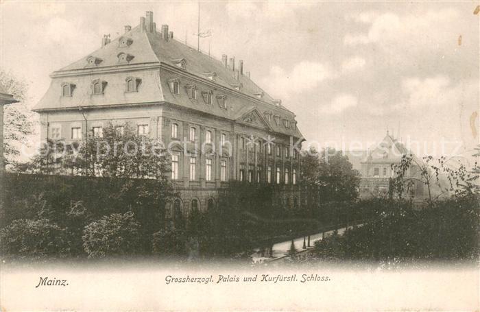 Mainz  Rhein Grossherzogl Palais und Kurfuerstl Schloss