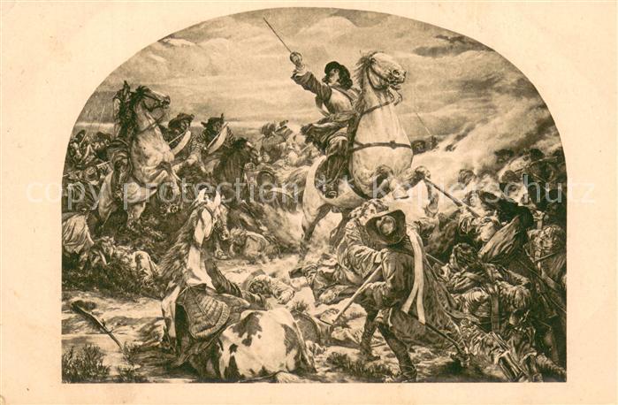 BERLIN  CITY Schlachtszene Fehrbellin 1675 Amtl Ausgabe der Kgl Zeughaus Verwalt