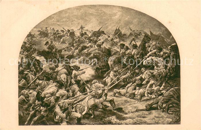 BERLIN  CITY Schlachtszene Hohenfriedeberg 1745 Amtl Ausgabe der Kgl Zeughaus Ve