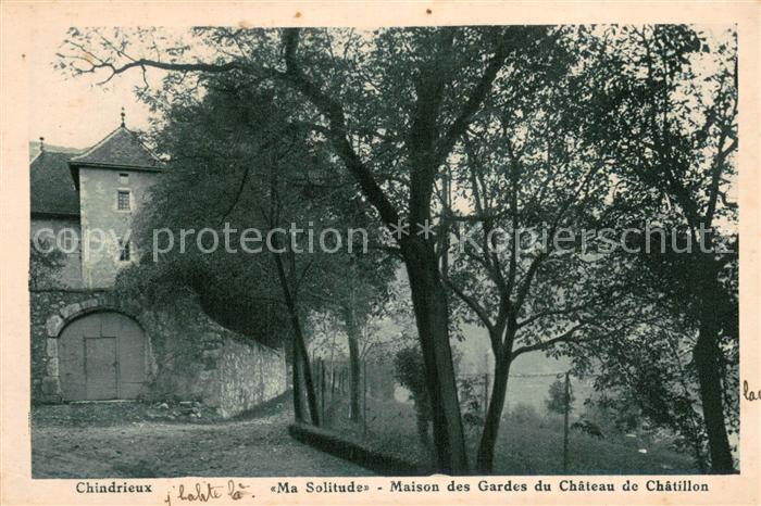 Chindrieux 73 Ma Solitude Maison des Gardes du Chateau de Chatillon