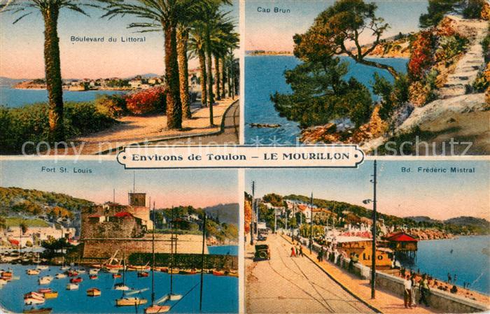 Le Mourillon  Toulon-sur-Mer 83 Var Boulevard du Littoral Cap Brun Fort St Louis