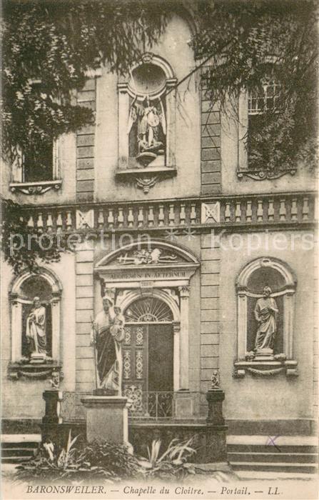 Baronsweiler Bellemagny 68 Chapelle du Cloitre Portail
