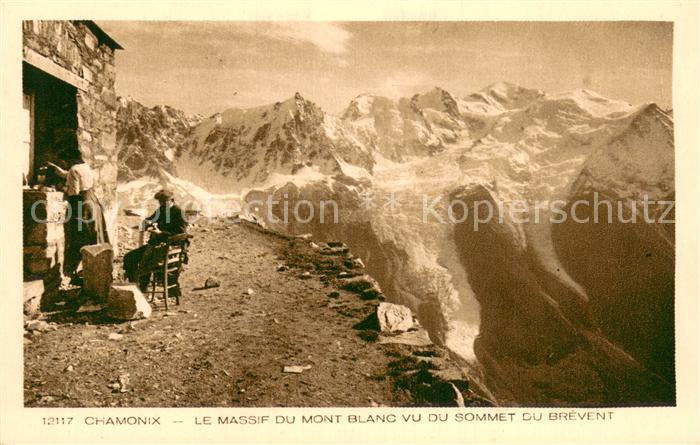 Chamonix Le Massif du Mont Blanc vu du Sommet du