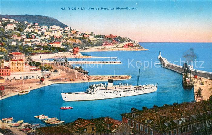 Nice  06 Nizza Entree du Port Le Mont Boron