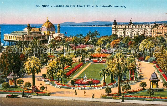 Nice  06 Nizza Jardins du Roi Albert 1er et la Jetee Promenade