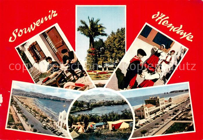 Hendaye 64 frontiere Franco Espagnole La Plage fabricant de Chistera Le Rond Poi