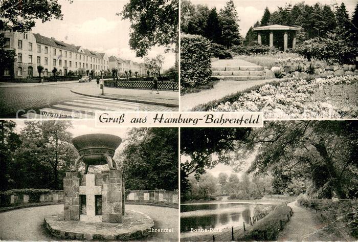 Bahrenfeld Woyrschweg Ehrenmal Bonne Park