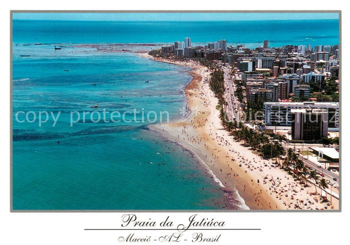 Maceio Brazil Praia da Jatiuca Fliegeraufnahme