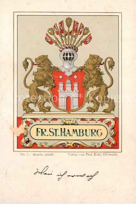 HAMBURG  CITY Stadtwappen