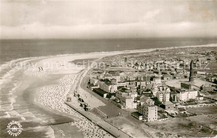 Borkum Nordseeheilbad Fliegeraufnahme
