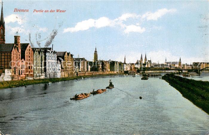BREMEN  CITY Partie an der Weser