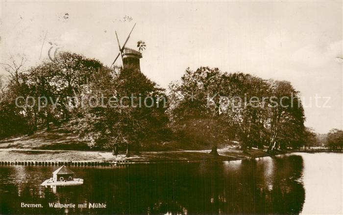 BREMEN  CITY Wallpartie mit Muehle