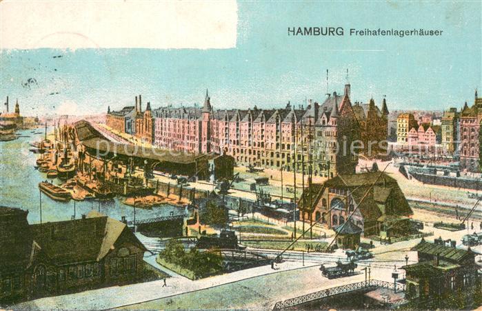 HAMBURG  CITY Freihafenlagerhaeuser