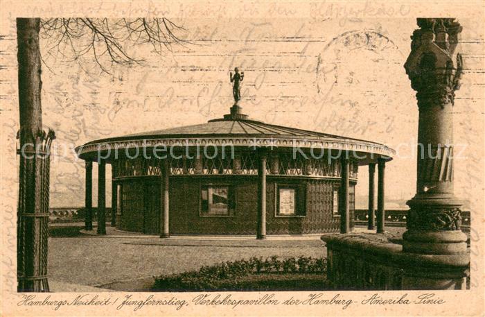 HAMBURG  CITY Jungfernstieg Verkehrspavillon der Hamburg Amerika Linie