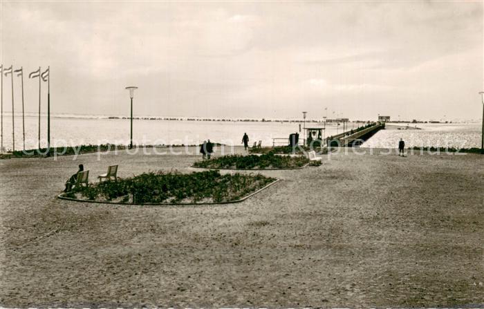 St-Peter-Ording Bruecke zur Sandbank