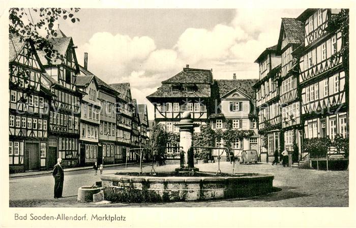 Bad Sooden-Allendorf Marktplatz Brunnen