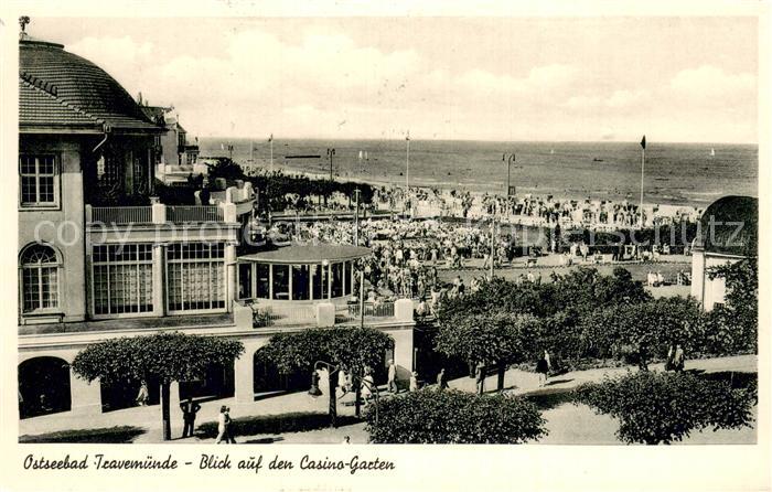 Travemuende Ostseebad Blick auf den Casinogarten