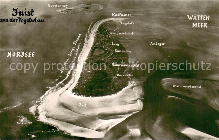 Insel Juist Nordseebad Fliegeraufnahme
