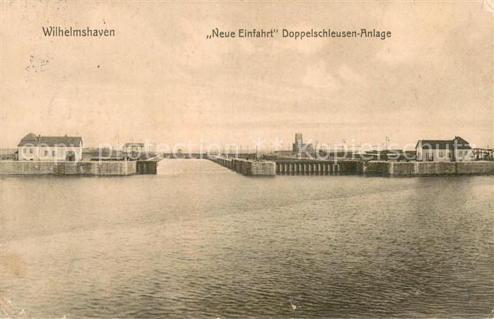 Wilhelmshaven  CITY Neue Einfahrt Doppelschleusen Anlage
