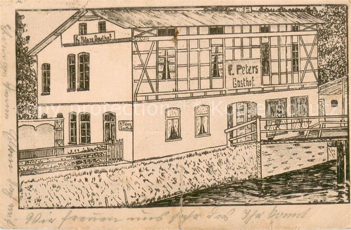 Steinau Niederelbe Gasthof Peters Zeichnung