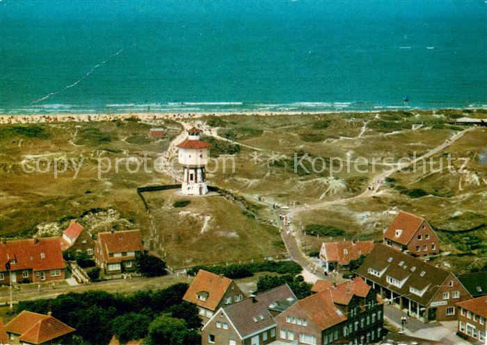 Langeoog Nordseebad Fliegeraufnahme mit Leuchtturm