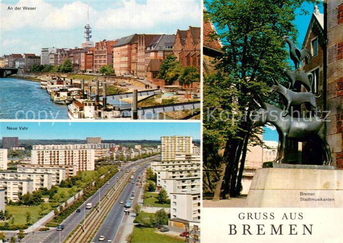 BREMEN  CITY An der Weser Neue Vahr Bremer Stadtmusikanten