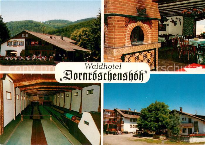 Edertal Waldhotel Dornroeschenshoeh Gaststube Kegelbahn