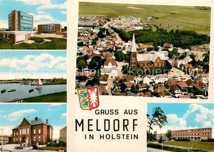 Meldorf Orts und Teilansichten Fliegeraufnahme