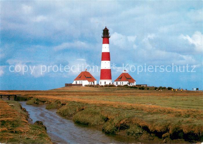 St-Peter-Ording Landschaft Eiderstedt Westerhever Leuchtturm