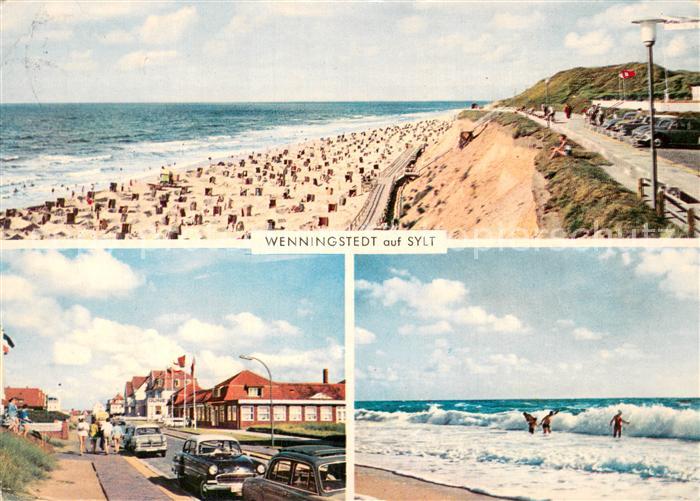 Wenningstedt Sylt Strand Promenade Strassenpartie Badeleben