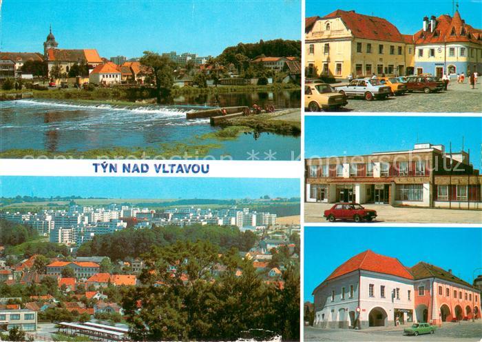 Tyn nad Vltavou CZ Mesto a letovisko na rece Vitave na samem vzduti udolni nadrz