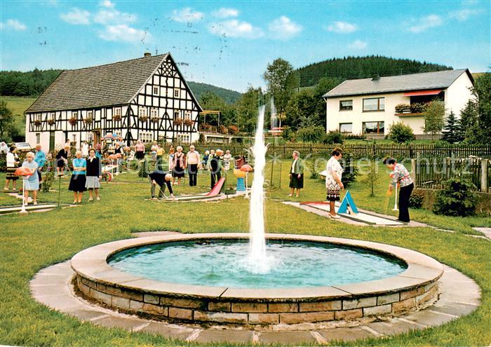 Finnentrop Pension Schneider Brunnen Minigolfanlage