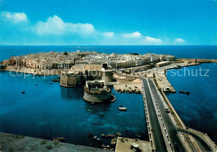 Gallipoli Alte Stadt und Hafen Fliegeraufnahme