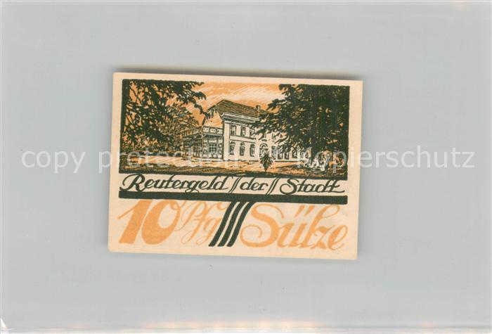 Suelze Bad Mecklenburg-Vorpommern Reutergeld 10 Pfennig Schein