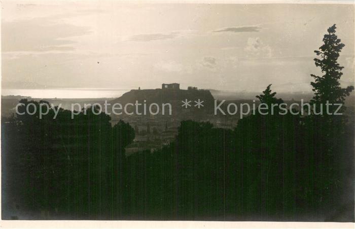 Athen Greece Silhouette Akropolis