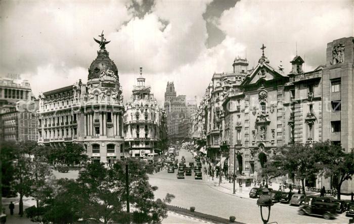 Madrid Spain Calle de Alcala y Avda de Jose Antonio